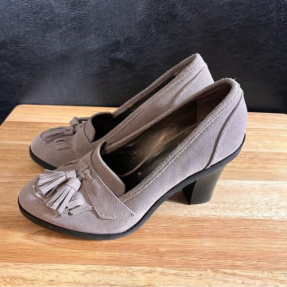 Loft Tan Tassel Heels Size 7.5 - Picture 1 of 11